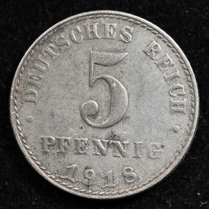 Germany Empire 5 Pfennig 1918A, Coin, Inv#D592 - Picture 1 of 2