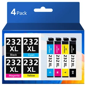Lote Cartucho de tinta color negro 232XL para Epson 232 XP-4205 XP-4200 WF-2930 - Imagen 1 de 10