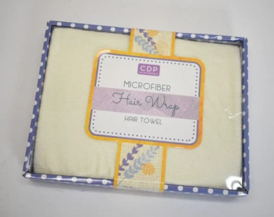 Toalla de cabello CDP microfibra envoltura beige nueva sellada Foto 1 de 4