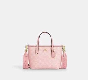 COACH City Mini Tote Bag Signature Canvas CW032 Powder Pink Outlet NEU - Bild 1 von 13