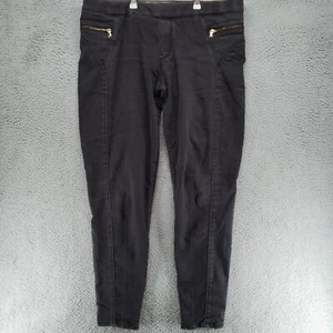 Zara Leana Woman Premium Denimwear Panelled Legging Gray 36x28 Zip Pockets - Picture 1 of 18