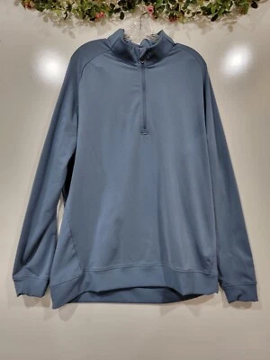 Camisa Pullover Adidas Para Hombre Golf Cuello Simulado 1/4 Cremallera Manga Larga Capas Talla XL Foto 1 de 4