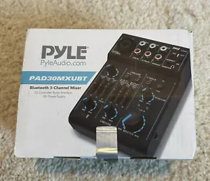 Mixer audio Bluetooth PYLE 3 canali - interfaccia controller audio DJ nuovo con scatola - Foto 1 di 7