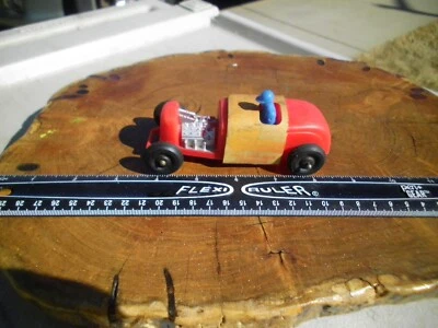 VINTAGE 1950s PROCESSED PLASTICS HOT ROD ROADSTER RACE CAR IN ORIGINAL PACKAGING - Image 1 of 4