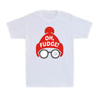Oh Fudge Funny Christmas Holiday Gift Santa Hat With Sunglasses Men's T-Shirt