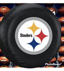 New NFL Pittsburgh Steelers Vinyl Spare Tire Cover Fits 27”-29” Up To 10” Wide