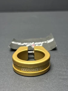 NOS Mosh Bmx 28.6mm Gold Alloy Seat Post Collar Clamp Bicycle Gt Expert Kastan - Picture 1 of 18