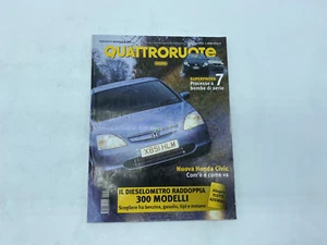 RIVISTA QUATTRORUOTE ANNATA 2000 DICEMBRE  GIORNALE LIBRO - Picture 1 of 6