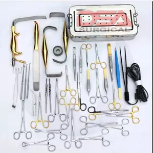 Tebbetts Breast Surgery Instruments Set of 43 PCs, Breast Augmentation Set - Picture 1 of 3