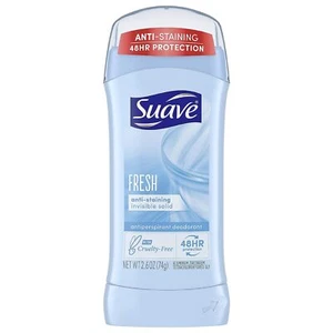 Suave Antiperspirant Deodorant Invisible Solid Cruelty Free Fresh 2.6 Oz 3 Pack - Picture 1 of 6