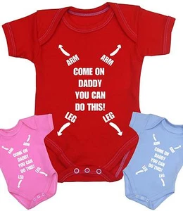 BabyPrem Ropa de bebé PAPÁ Body Chaleco de una sola pieza Ducha Regalos Divertido Eslogan - Imagen 1 de 4