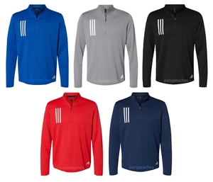 ADIDAS GOLF - Double Knit Quarter-Zip Pullover- Moisture Wicking Performance Top - Picture 1 of 27