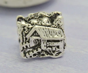 .925 CUENTAS DE PLATA ENCANTO EUROPEO PARA PULSERA A299 CASA DE CAMPO CASA PEQUEÑA CAMPAMENTO - Imagen 1 de 1