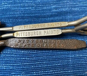 VTG Pittsburgh Glass Paint Can Beer Bottle Opener Hardware Hand Key Tool Lot 13B - Picture 1 of 3
