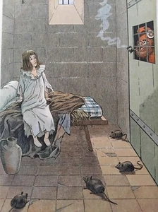 JOB GRAVURE COULEURS LOUIS XVII DAUPHIN PRISON TEMPLE REVOLUTION RJB06 - Picture 1 of 2