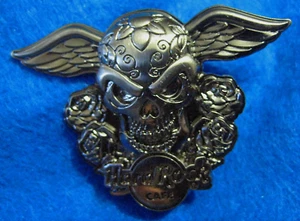 PIN ONLINE SILVER SKULL SERIES ANGEL OF DEATH & ROSES 2008 Hard Rock Café LE100 - Imagen 1 de 1