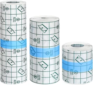 3 Rolls Transparent Stretch Adhesive Bandage, Waterproof Clear Film Dressing B - Picture 1 of 12