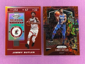 Jimmy Butler 2019-20 Contenders Optic #90 RED + 2019-20 Prizm Red Disco /125 Lot - Picture 1 of 4