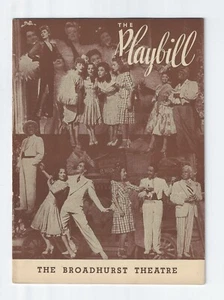 Original Playbill 1944 Early To Bed at The Broadhurst Theatre - Picture 1 of 3
