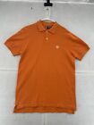 Chaps Polo Shirt Adult Medium Orange Short Sleeve Collared Crest Logo Men
