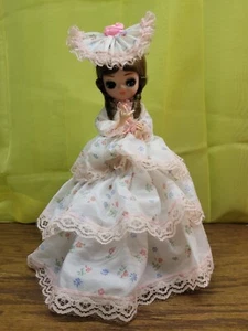 Bradley Musical Spinning Doll Plays A Time For Us Romeo & Juliet 1960's Vintage - Picture 1 of 21