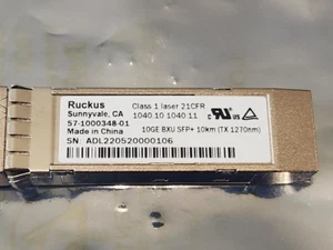 New Brocade 57-1000348-01 BIDI SFP+ 10GBASE-BX-U 10.3Gbps 1270nm/1330nm 10km SMF - Picture 1 of 4