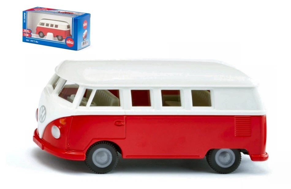Modellino auto scala 1:50 Siku VW T1 BUS diecast modellismo statico - Immagine 1 di 1