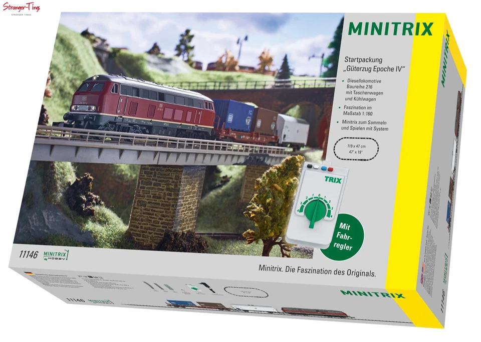Minitrix my Hobby DB BR216 Diesel Freight Train Set 1:160 Scale, N Gauge - Image 1 of 1