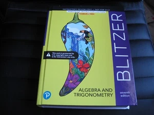 BLITZER ALGEBRA AND TRIGONOMETRY - Seventh 7th US HARDCOVER EDITION NEW - Picture 1 of 7