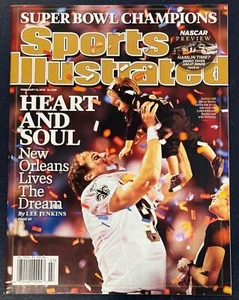 2010 NEWSSTAND SPORTS ILLUSTRATED MAGAZINE DREW BREES HEAR AND SOUL NO LABEL - Picture 1 of 2
