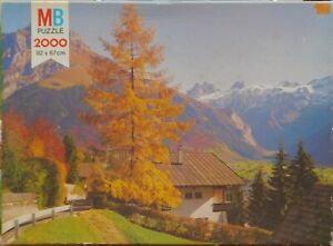 Milton Bradley Engleberg Switzerland Used 2000 Piece Jigsaw Puzzle Landscape