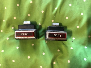1967 Ford Galaxie Mercury comet seat belt park warning lights housings oem used - Picture 1 of 3