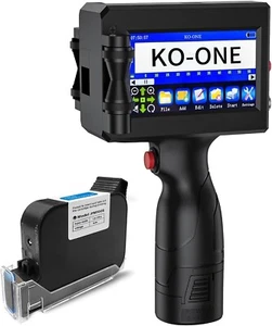 Handheld Inkjet Printer: Text, Date, QR Code, Barcode, Logo, Symbol, Table, ... - Picture 1 of 16