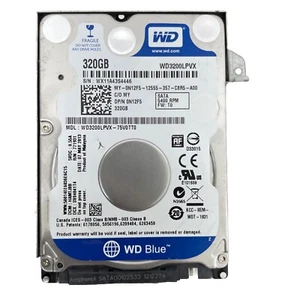 2 x Western Digital WD 320GB 2.5 HDD Blue WD3200LPVX  SATA III Laptop Hard Drive - Picture 1 of 2