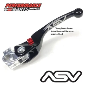 ASV F4 Black Unbreakable Short Clutch Lever for Husqvarna TE300i 2023 - Picture 1 of 6