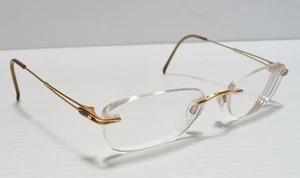Silhouette Brille 6561 20 6053 Elegance Standard Gold Randlos 52◻19~130 - Bild 1 von 10