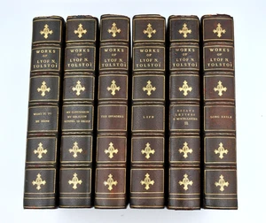 WORKS OF LYOF N. TOLSTOI 1923 Fine Bindings - Bild 1 von 16
