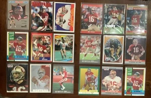 JOE MONTANA 18 Football Card Lot ๐ฅ All Different ๐ฅ San Francisco 49ers JR25 - Picture 1 of 4
