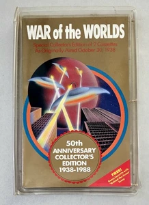 Vintage 1938-1988 WAR OF THE WORLDS 50th Anniversary (2) Cassettes MINT IN PACK - Picture 1 of 5
