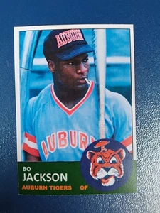 1986 BO JACKSON AUBURN TIGERS RARE CARD - Picture 1 of 2