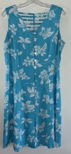 Vintage BFA Classics Maxikleid Blumendruck Viskose Damen 14 Knopfleiste - Bild 1 von 5
