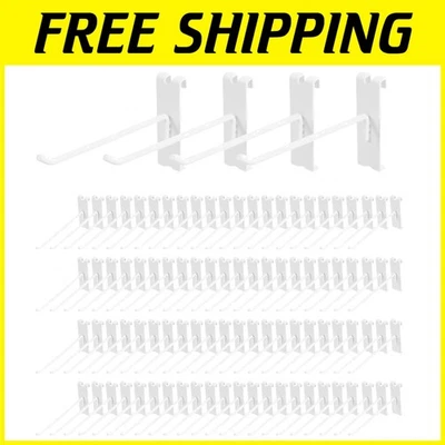 Rust Resistant 8-inch Gridwall Hooks, 96 White - Image 1 of 4