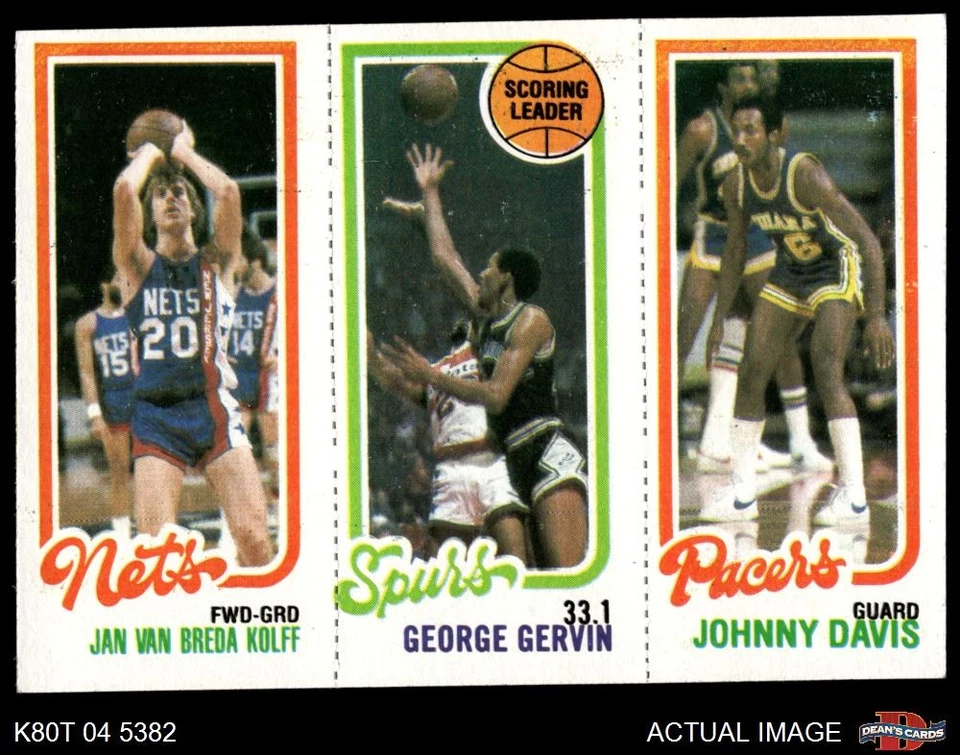 1980 Topps Jan Van Breda Kolff 162 / 204 / 117 8 - почти как новый/как новый - Изображение 1 из 1