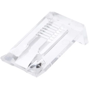 Plymor Clear Acrylic Ring Display Clip, 0.625" W x 1" D x 0.375" H - Picture 1 of 2