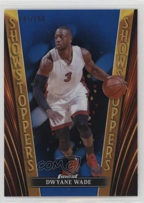 2023-24 Topps Finest Showstoppers Blue Refractor /150 Dwyane Wade #SS-11 HOF - Image 1 of 2