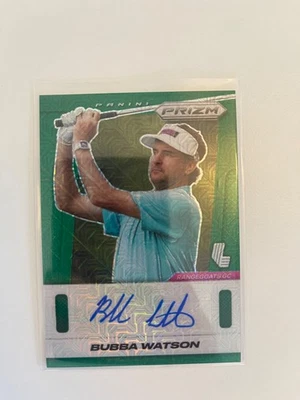 2025 Panini Prizm LIV Golf Signatures Green Mojo Bubba Watson /60 - Image 1 of 3