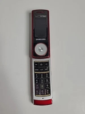 *PARA REPUESTOS* Samsung Juke SCH-U470 - Rojo y Plateado Verizon Raro MP3 Teléfono Giratorio  Foto 1 de 4