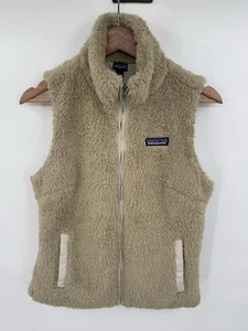 Gilet Patagonia Tan Los Gatos Sherpa Fleece Full Zip Tasca Taglia S - Foto 1 di 4