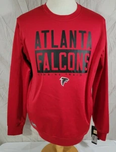 Atlanta Falcons Sweatshirt Men's 2XL Red Name Spell Out NFL New Era Team Apparel - Picture 1 of 4