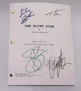 DIE BLINDSEITE signiertes Drehbuch Sandra BULLOCK Lily COLLINS Tim McGRAW AARON OHER - Bild 1 von 6